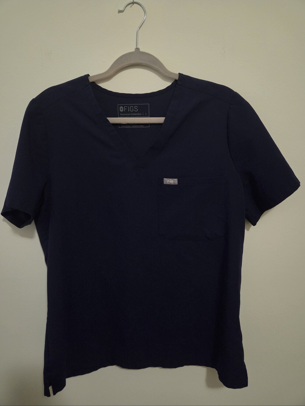 Figs Women's Catarina Navy Scrub Top Size Large